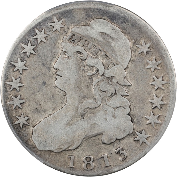 Capped Bust Half Dollar 50c Lettered Edge, 1807-1836 [Type] AG3 thumbnail 5