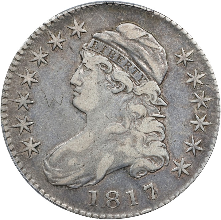 1817/3 50c Overdate AG3 thumbnail 3