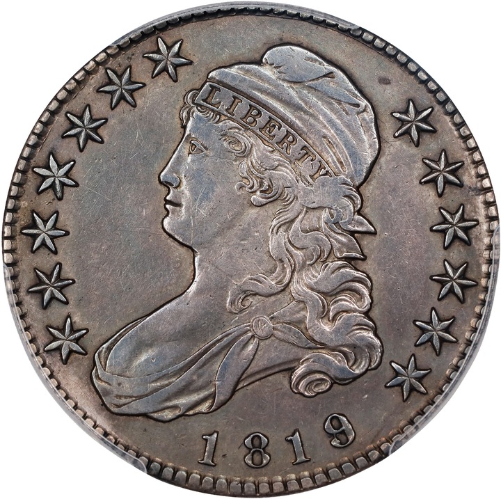 Image for 1819/8 50c Large 9, Flat Top 1s AG3