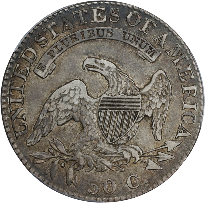 1822 50c XF40 CAC thumbnail 2