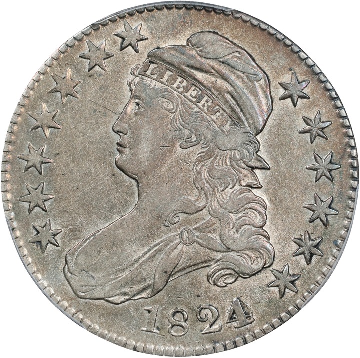 1824 50c Over Various Dates AU50 thumbnail 12