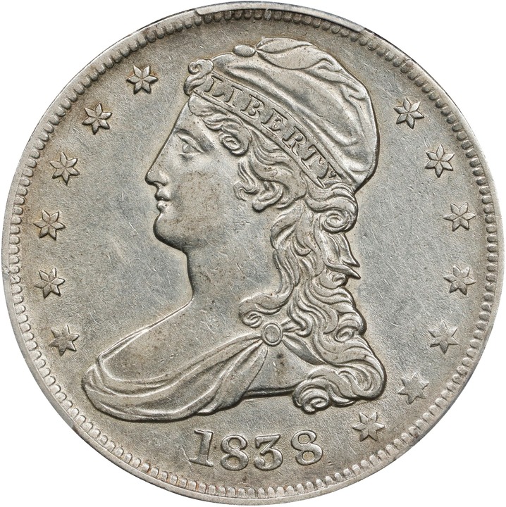 1838 50c Reeded Edge VF25 thumbnail 20