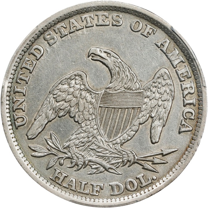 1838 50c Reeded Edge VF25 thumbnail 21