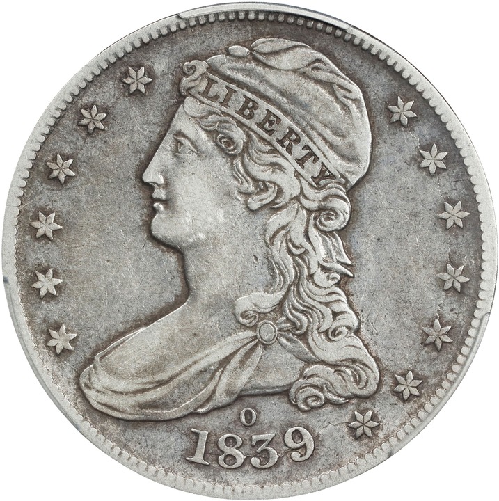Capped Bust Half Dollar 50c Reeded Edge, 1836-1839 [Type] MS60 thumbnail 21