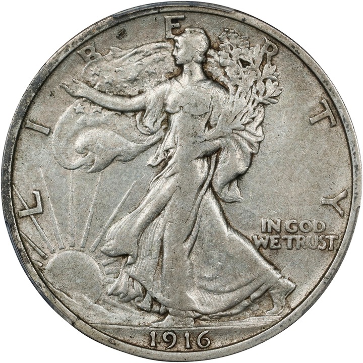 1916 50c AU58 CAC thumbnail 23