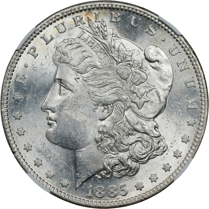 1885-S $1 MS61 CAC thumbnail 3