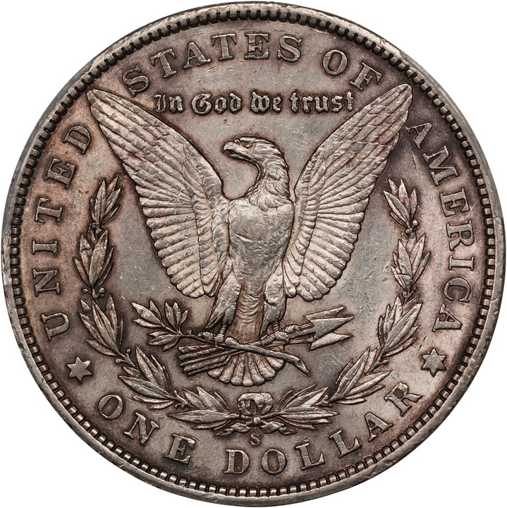 1901-S $1 AU55 CAC thumbnail 2