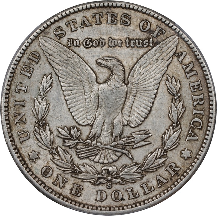 1901-S $1 AU53 CAC thumbnail 2