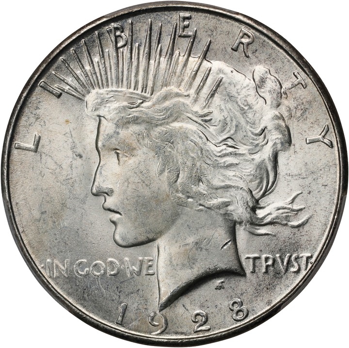 1928-S $1 MS62 CAC thumbnail 3