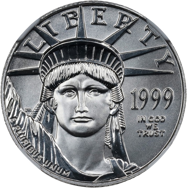 American Platinum Eagle (APE) P$25  1/4 Ounce, 1997-2008 [Type] MS70 thumbnail 3