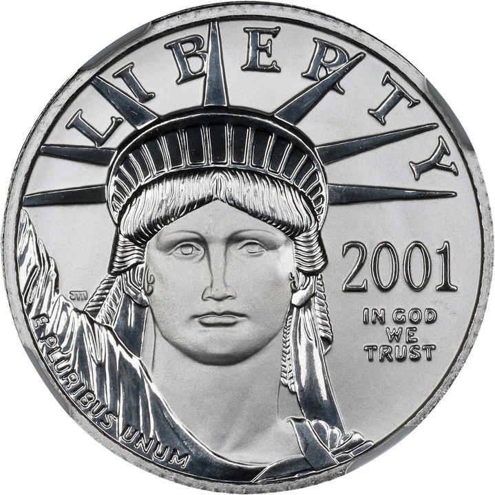 American Platinum Eagle (APE) P$25  1/4 Ounce, 1997-2008 [Type] MS70 thumbnail 5