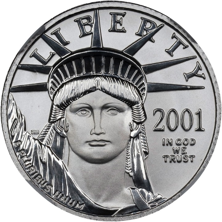 American Platinum Eagle (APE) P$25  1/4 Ounce, 1997-2008 [Type] MS70 thumbnail 7