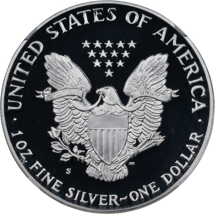 1986-S $1  Silver Eagle PR DCAM PR70 DCAM thumbnail 4