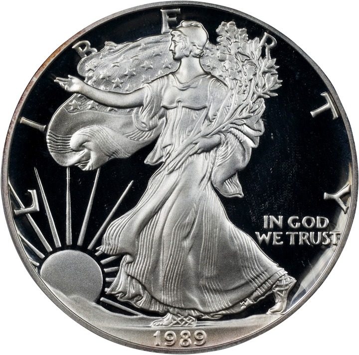 1989-S $1  Silver Eagle PR DCAM PR70 DCAM thumbnail 11