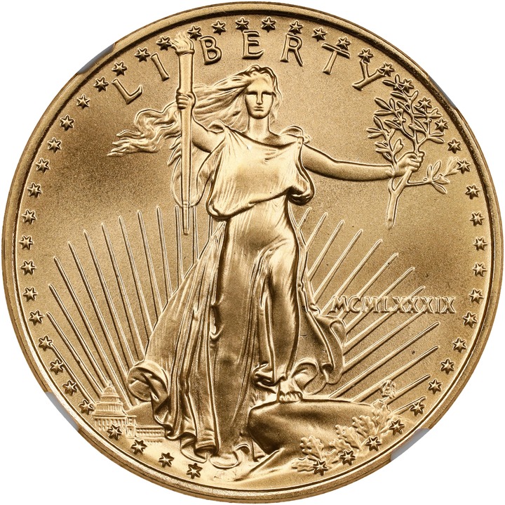American Gold Eagle (AGE) G$25  1/2 Ounce, 1986- [Type] MS70 CAC thumbnail 5