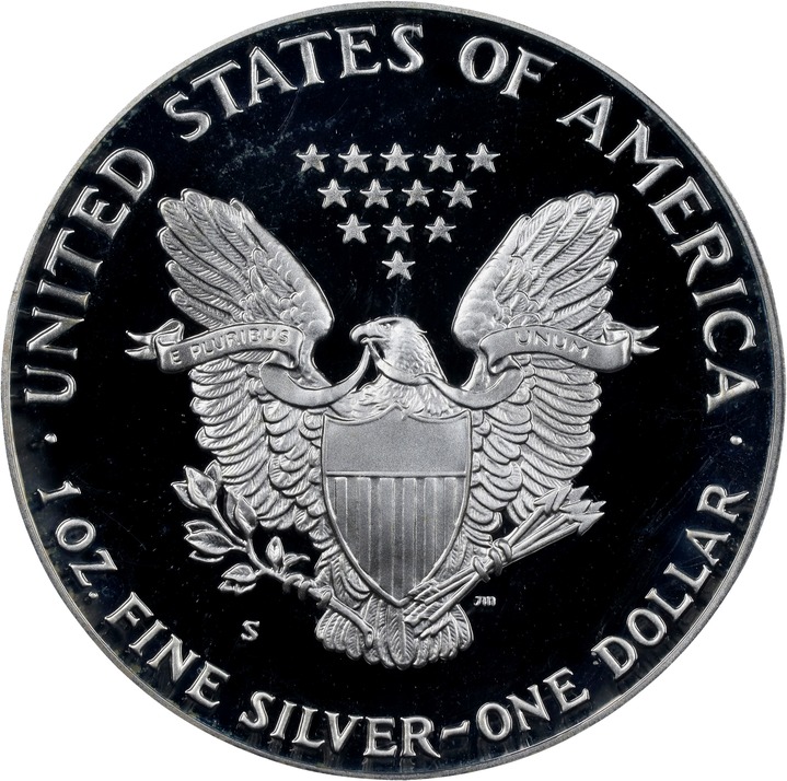 1990-S $1  Silver Eagle PR DCAM OGP thumbnail 4