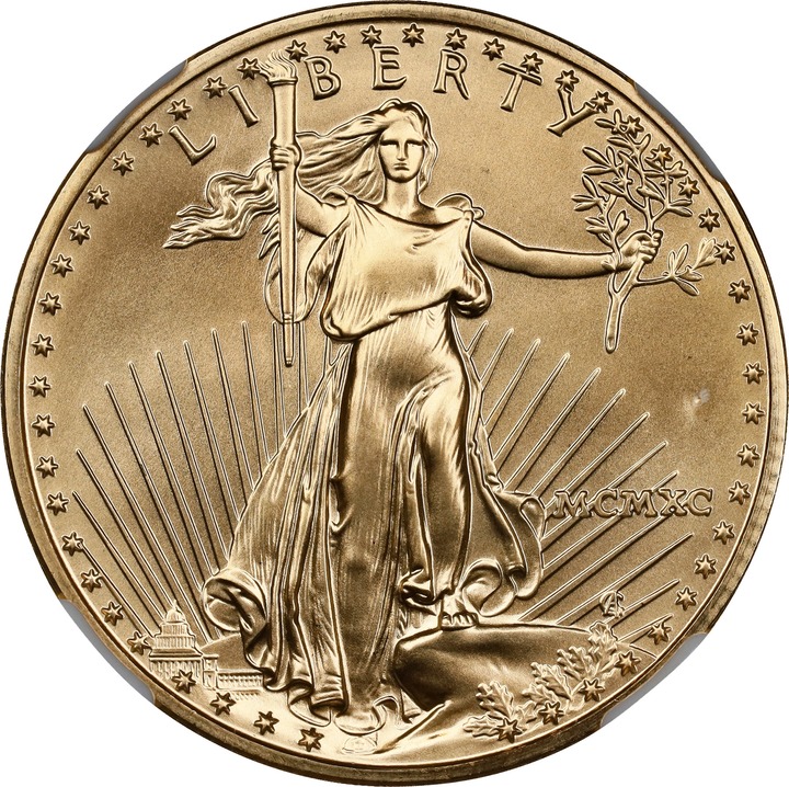 Image for 1990 $25  Gold Eagle OGP