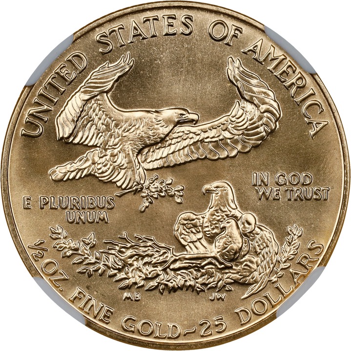 1990 $25  Gold Eagle OGP thumbnail 2
