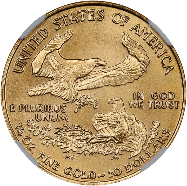 1995 $10  Gold Eagle MS70 thumbnail 2