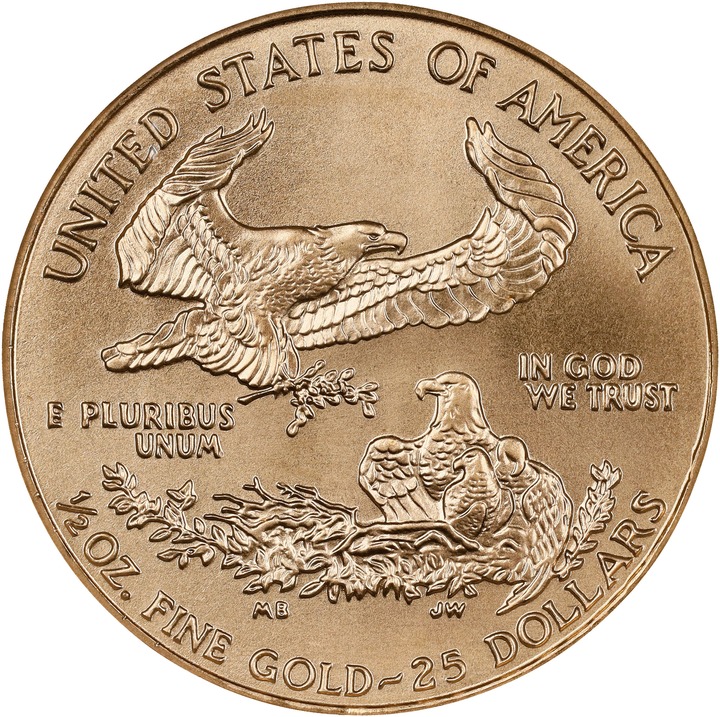 1995 $25  Gold Eagle MS70 thumbnail 2