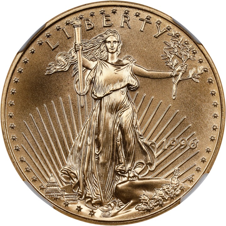 Image for 1996 $25  Gold Eagle MS70