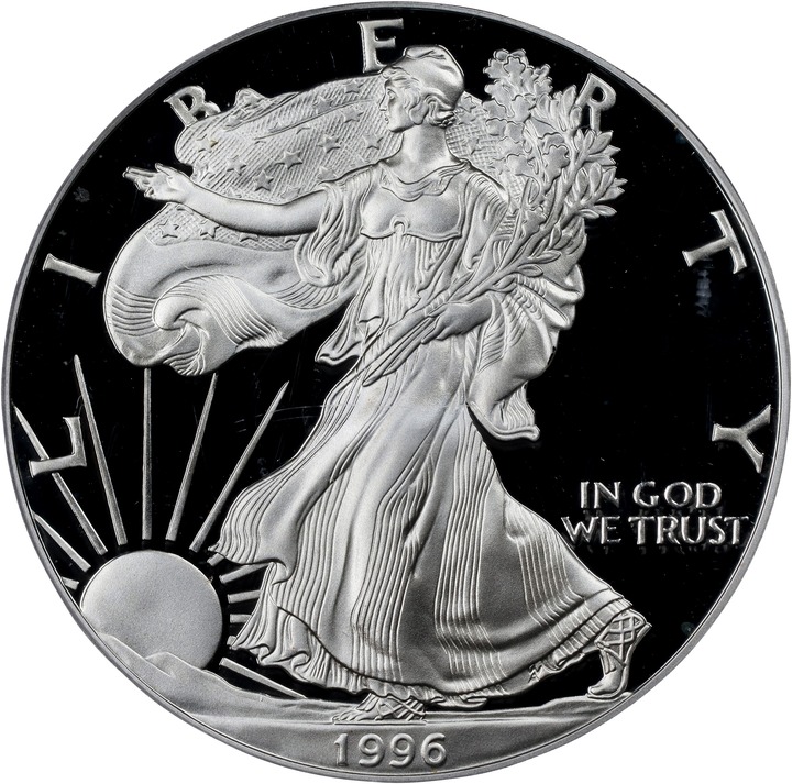 Image for 1996-P $1  Silver Eagle PR DCAM PR70 DCAM