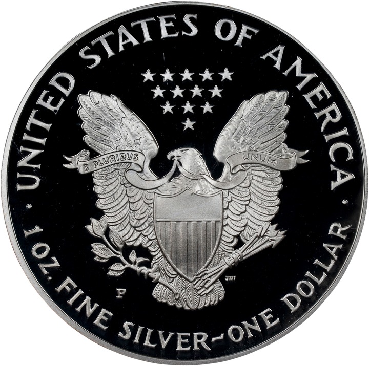 1996-P $1  Silver Eagle PR DCAM PR70 DCAM thumbnail 2