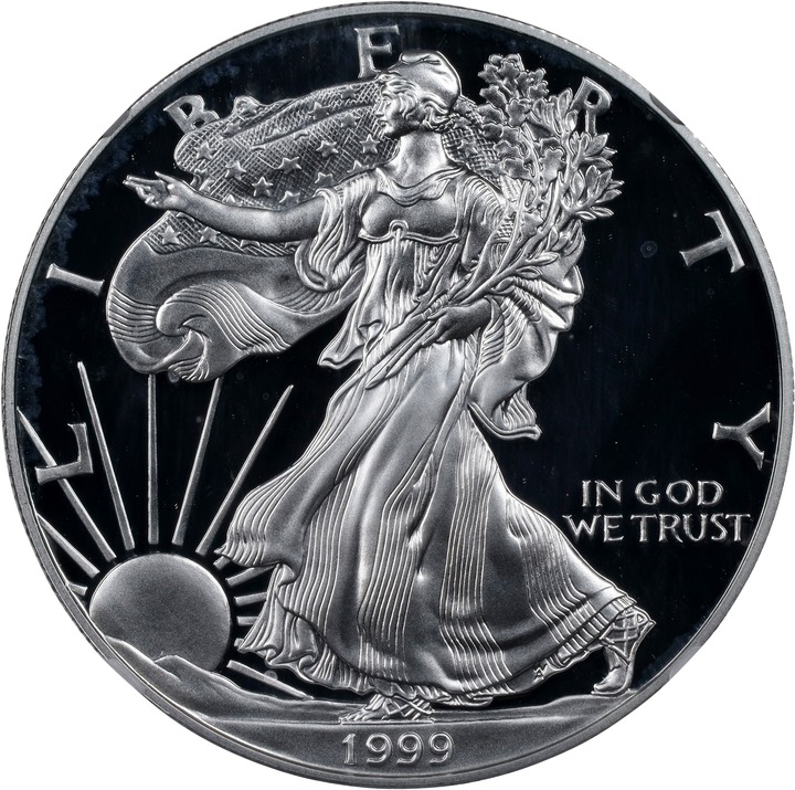 Image for 1999-P $1  Silver Eagle PR DCAM PR70 DCAM