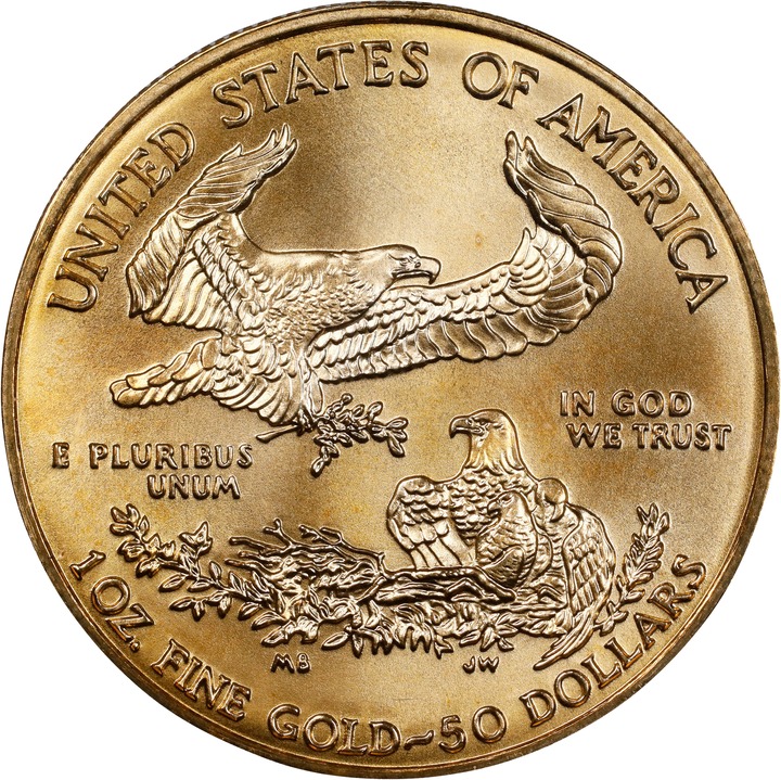 2001 G$50  Gold Eagle MS thumbnail 6