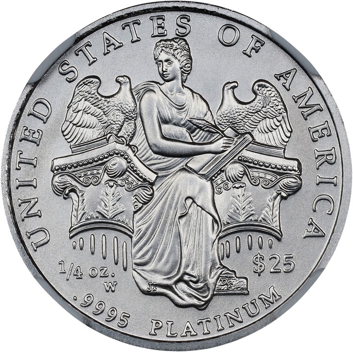 American Platinum Eagle (APE) P$10  1/10 Ounce, 1997-2008 [Type] MS70 thumbnail 2