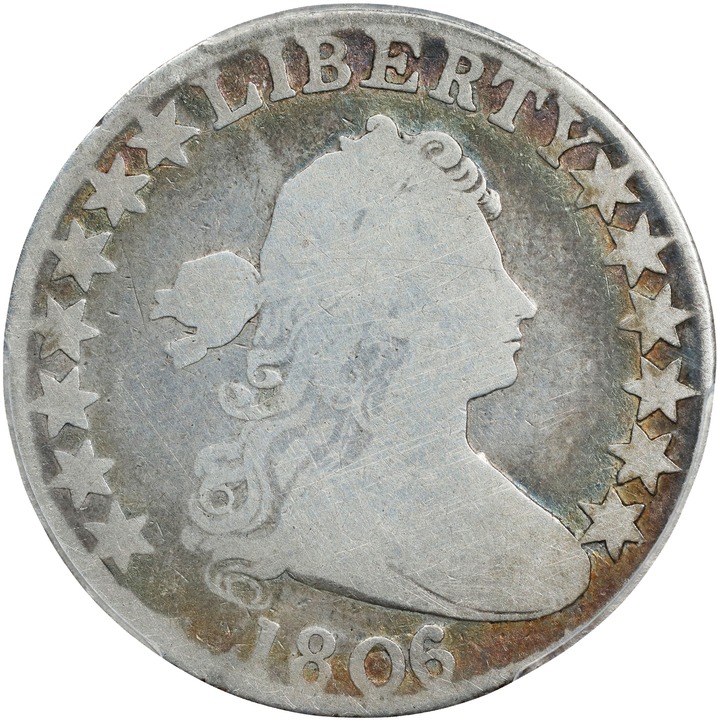 1806/5 50c Large Stars VG10 thumbnail 15