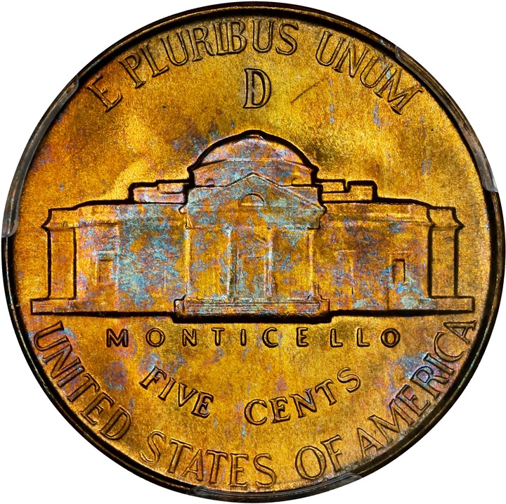1945-D 5c Silver MS FS MS66 FS thumbnail 2