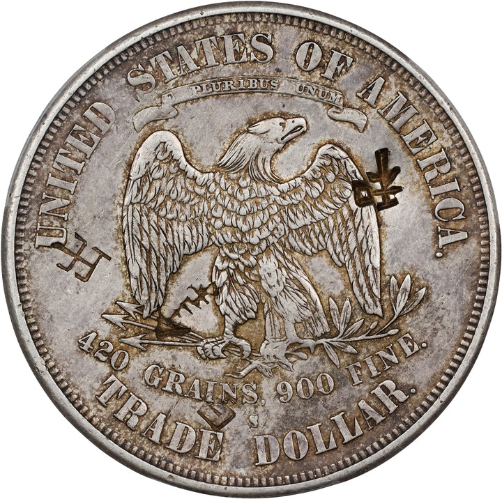 1874-S Trade$ Chopmarked VF25 CAC thumbnail 12