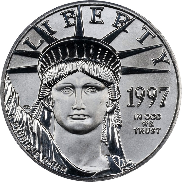 American Platinum Eagle (APE) P$25  1/4 Ounce, 1997-2008 [Type] MS69 thumbnail 3