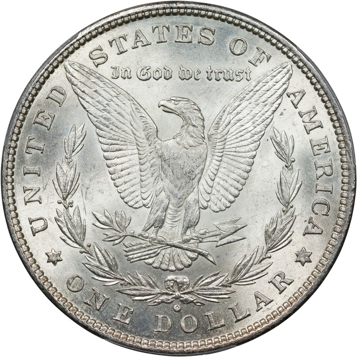 1880/79-O $1 MS61 CAC thumbnail 4