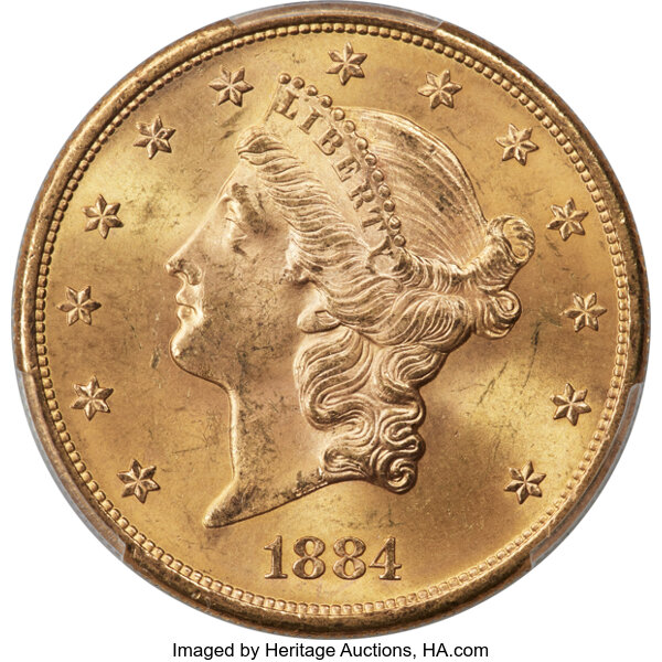 1884-S $20  MS thumbnail 3