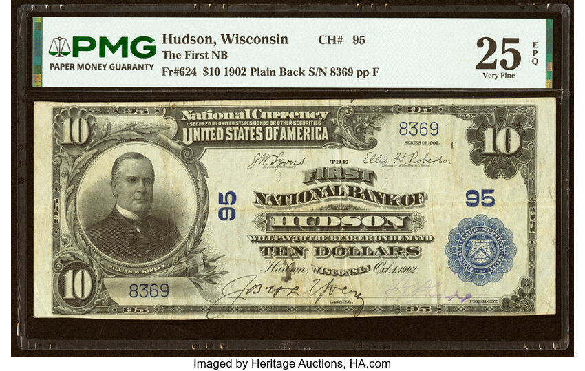 1902 $10  3rd Charter Period, 3rd Issue, Plain Back (Fr. 624) thumbnail 14