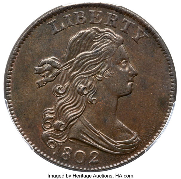 1802 1c Normal Reverse, S-225  MS BN thumbnail 2