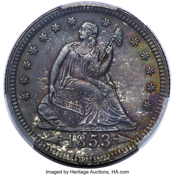1853 25c Arrows & Rays MS thumbnail 3