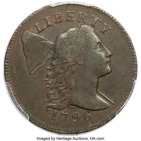 1796 1c Liberty Cap, S-89  MS BN thumbnail 2