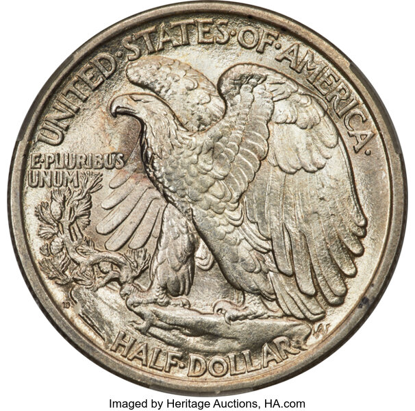 1917-D 50c Mintmark Reverse MS66 thumbnail 2