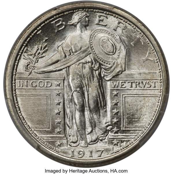 1917 25c Type 1 MS FH thumbnail 6