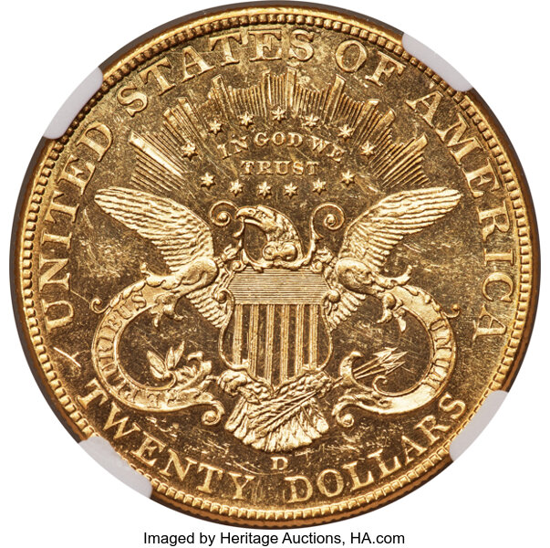 1907-D $20  Branch Mint Proof PR BM thumbnail 3