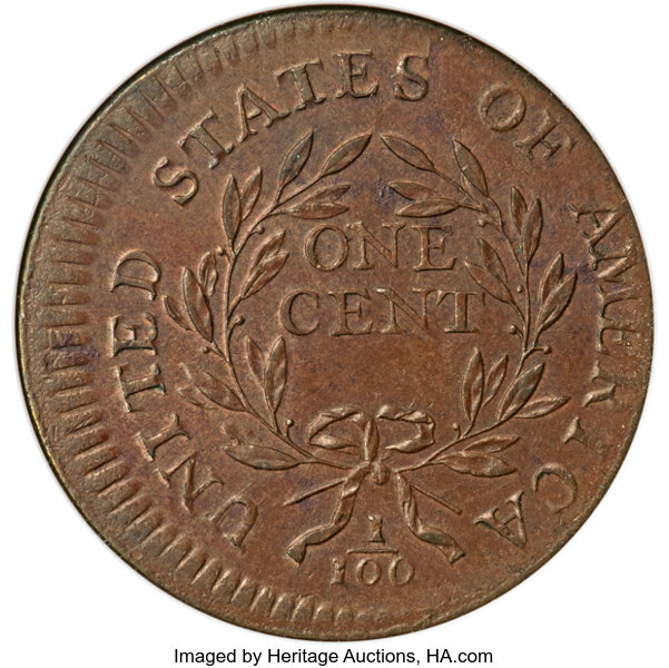 1795 1c Plain Edge, S-76b  MS BN thumbnail 8