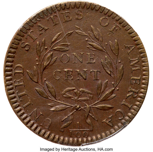 1794 1c Head of 1794, S-63  MS BN thumbnail 6
