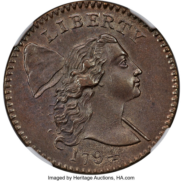 1794 1c Head of 1794, S-24  MS BN thumbnail 2