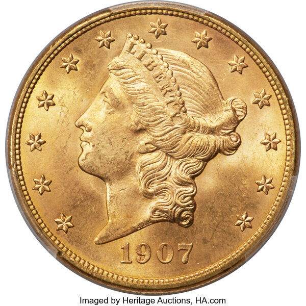 1907-D $20  MS thumbnail 6