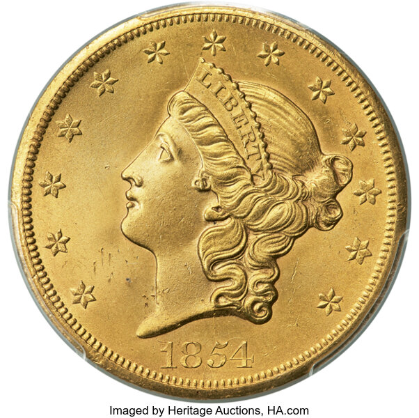 1854-S $20  MS thumbnail 2