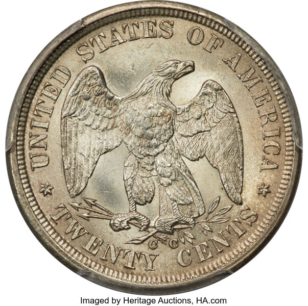 1875-CC 20c MS65 thumbnail 2