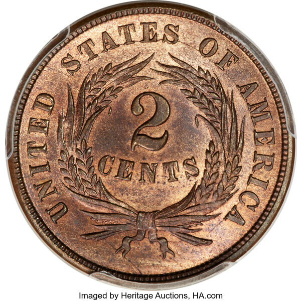 1864 2c Small Motto, FS-401 MS RB thumbnail 7